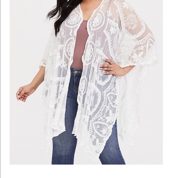 torrid Tops - Torrid Lace Ruana
